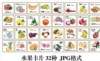 儿童水果卡片图片