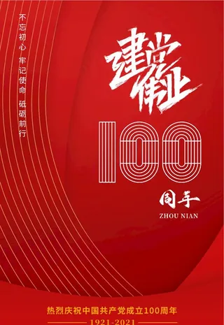 建党100周年图片