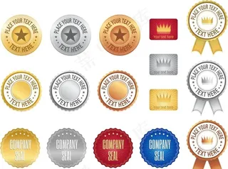 华丽标签标识图片