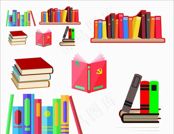 矢量书本图片cdr矢量模版下载