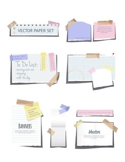 不同便签素材 图片