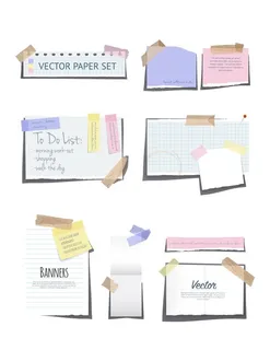 不同便签素材 图片