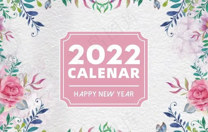 淡雅卡通台历2022图片cdr矢量模版下载