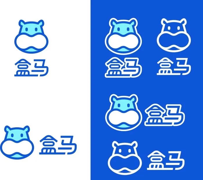 盒马logo图片cdr矢量模版下载