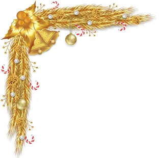 金色圣诞节素材图片