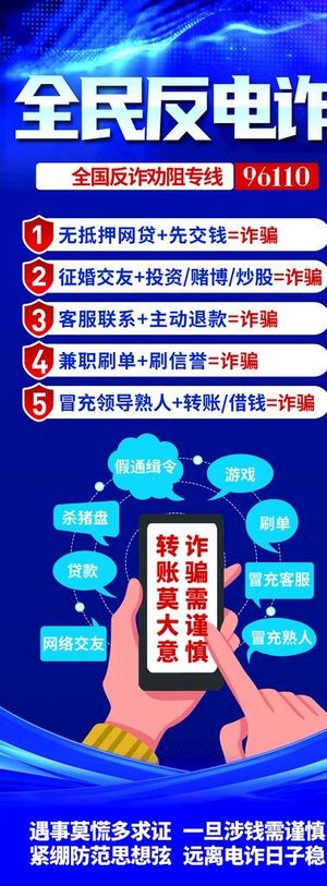 反诈展架图片