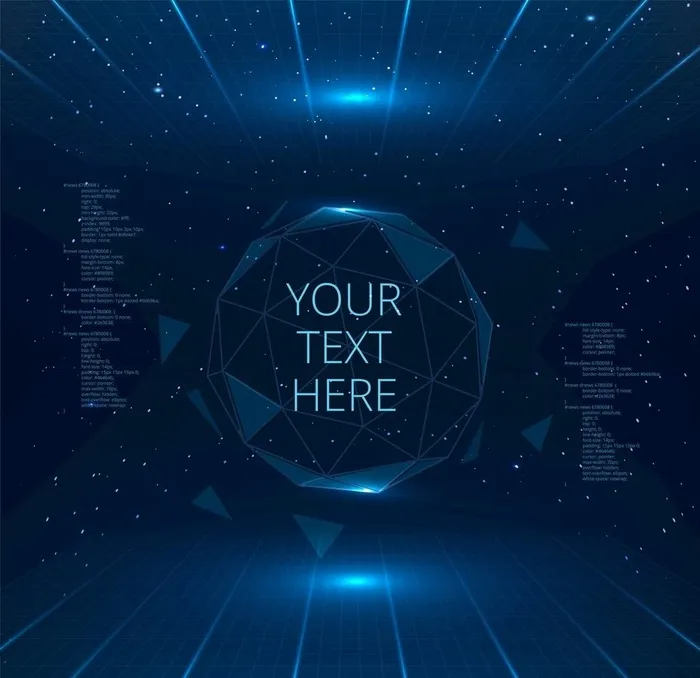 科幻界面图片ai矢量模版下载
