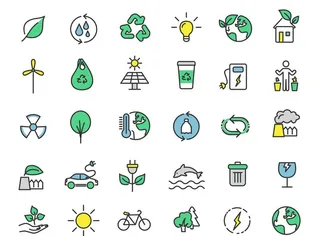 环保绿色图标图片