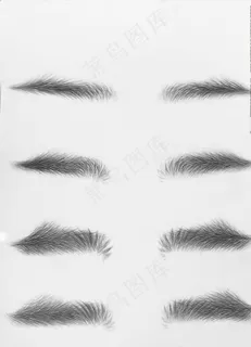 仿皮手绘线条眉半永久纹绣图片