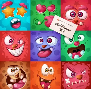 卡通小怪物图片