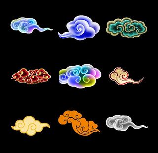 中国风祥云图案花纹底纹PNG图片