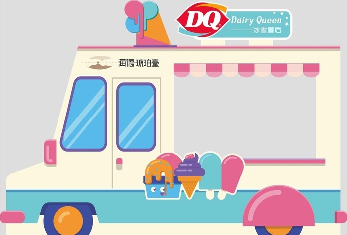 雪糕车图片