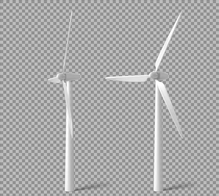 风力发电机图片ai矢量模版下载