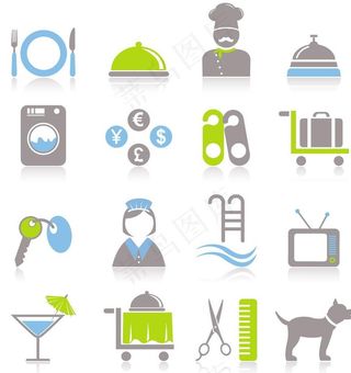 餐饮住宿图标图片