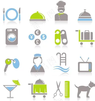 餐饮住宿图标图片