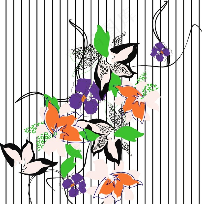 条子花图片
