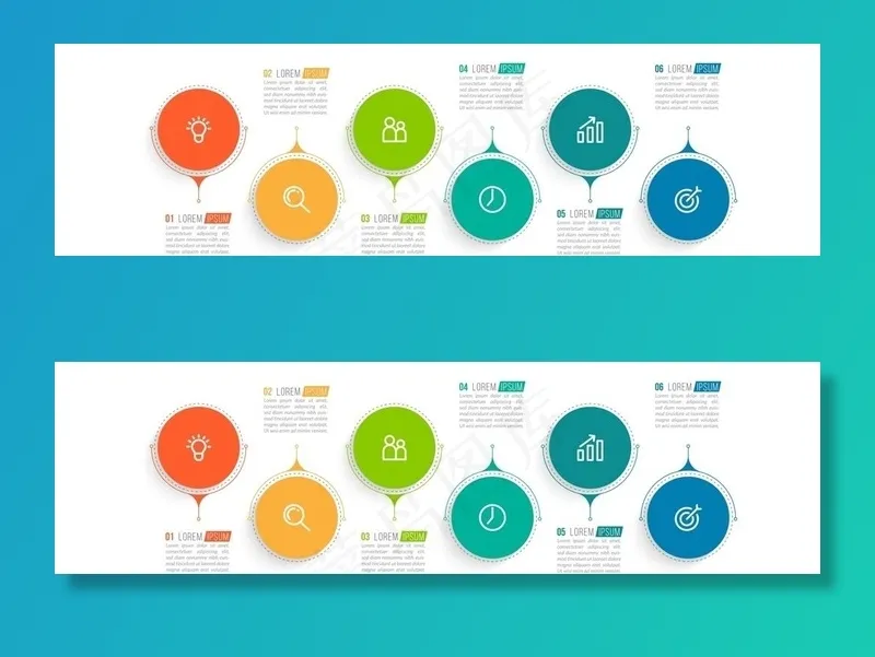 信息图表  图片eps,ai矢量模版下载