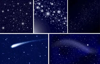 璀璨矢量星空图片