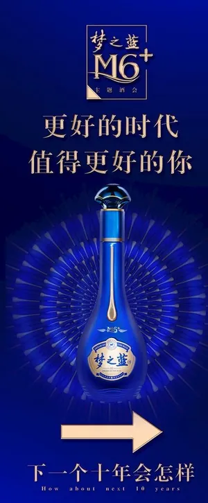 洋河梦六加展架图片