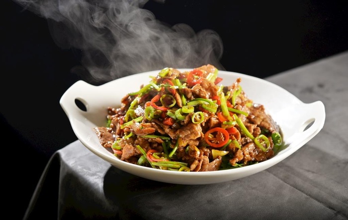 小炒黄牛肉图片