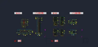 门施工图大样图片