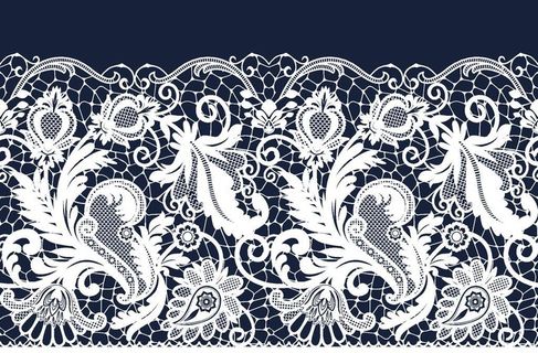 蕾丝花纹边框图片