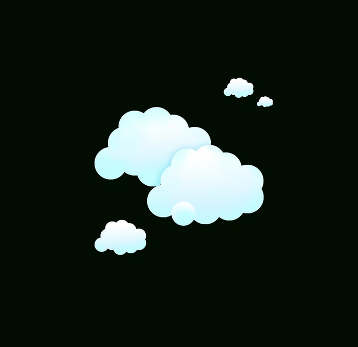 云朵白云元素云彩矢量图片(2000x2000)psd模版下载