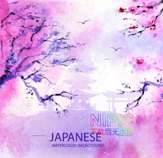 日式风格eps背景图图片