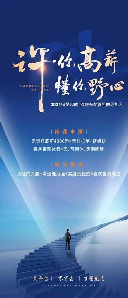 招聘海报 图片(1080x2340)psd模版下载