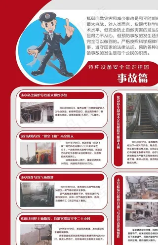 特种设备安全知识挂图 事故篇图片