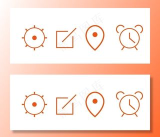 ai网页小图标，闹钟图标图片