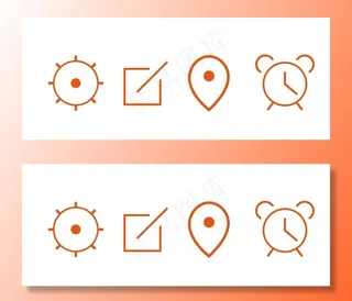 ai网页小图标，闹钟图标图片