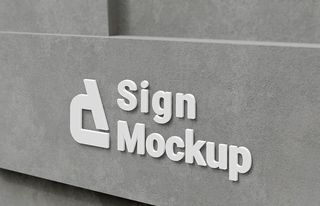 LOGO楼体样机图片