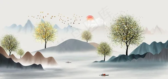 水墨山水图片