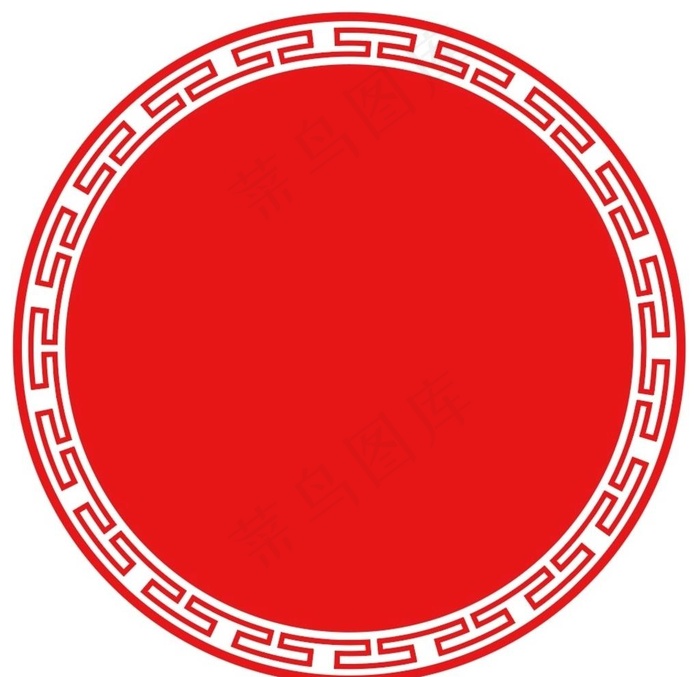 中国风回形纹图案图片ai矢量模版下载