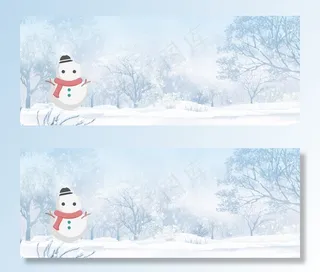 大雪广告背景图片