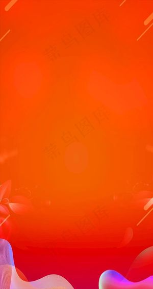 蓝橙色背景图片