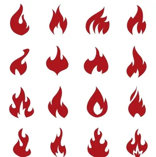 矢量火焰标志图片