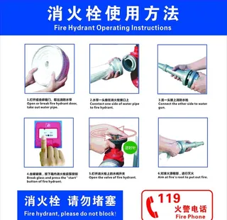 消火栓使用方法图片