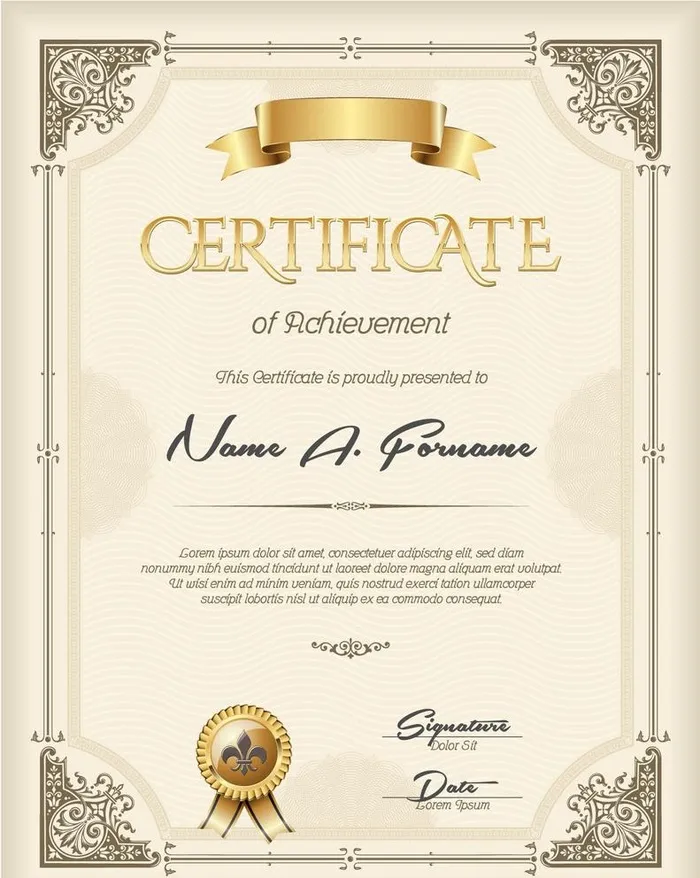 证书模板图片ai矢量模版下载