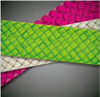 竹片编织背景图片