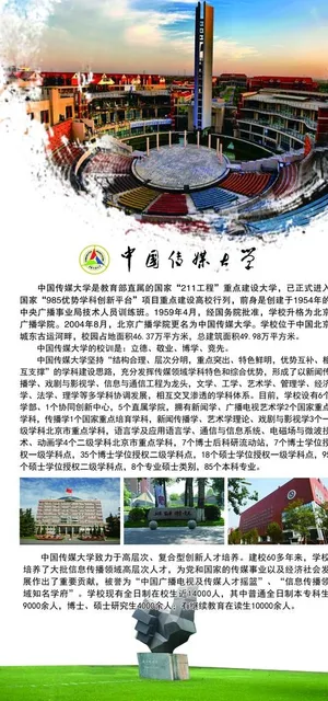 中国传媒大学简介图片