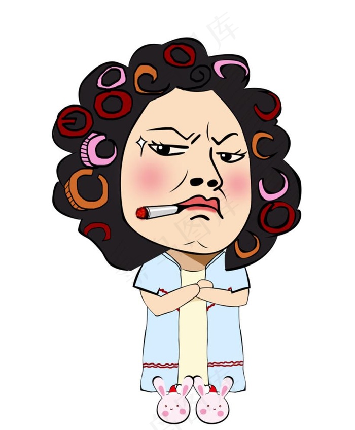 包租婆图片psd模版下载