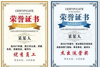 荣誉证书图片