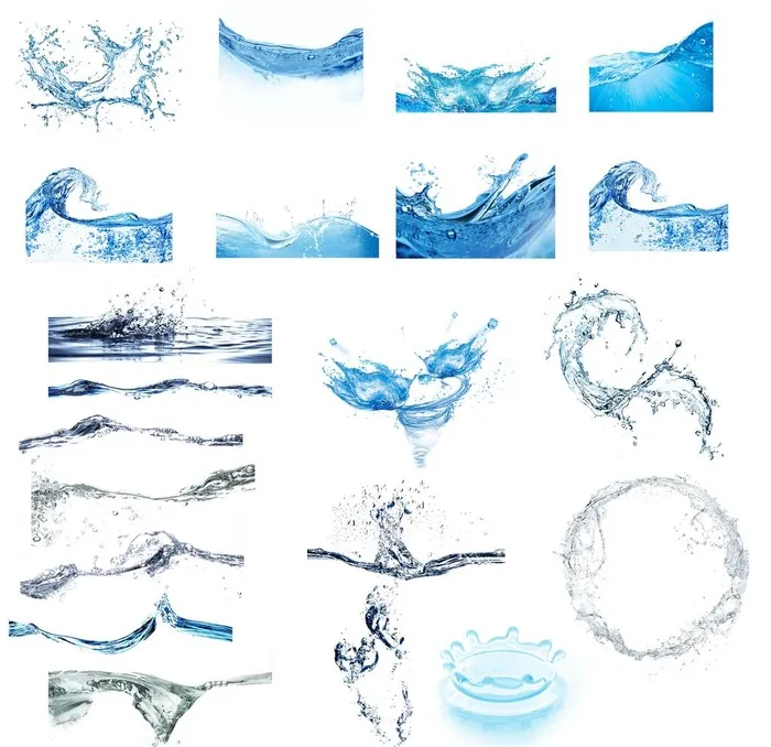 水柱图片(2362x2362)psd模版下载