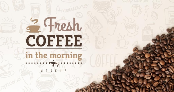 咖啡豆背景图片