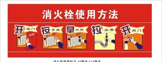 消火栓使用方法图片