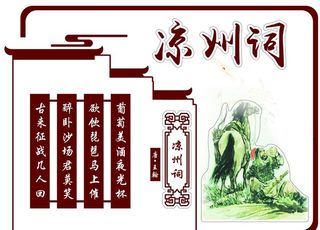 诗配画 唐诗 凉州词 古诗词图片