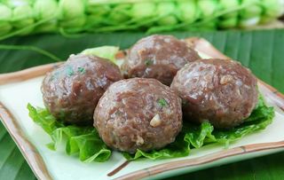 白灼牛肉丸图片