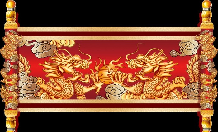 卷轴元素图片(1369x872)